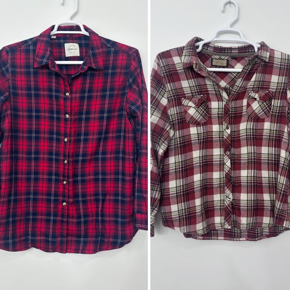 Plaid shirt duo Size XL
